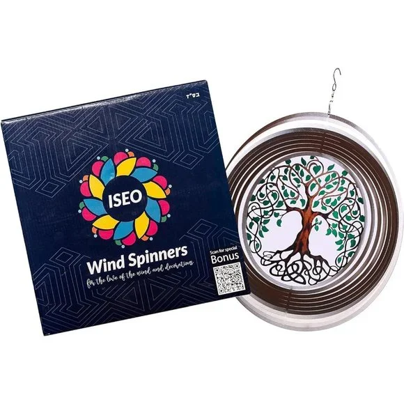 Wind Spinners for Yard Outdoor Garden Decoration 15 inch Tree